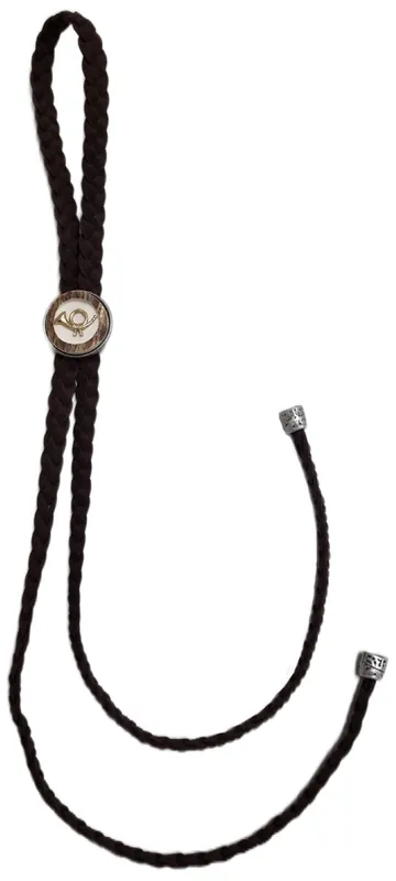 Haenel Hirschhornwaren Trachtenband Jagdhorn, Dunkelbraun Expressversand