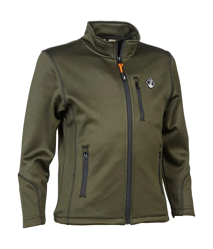 Geprüft Percussion Kinder Softshelljacke, Khaki