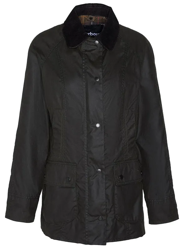 Expressversand Barbour Wachsjacke Beadnell, Olive