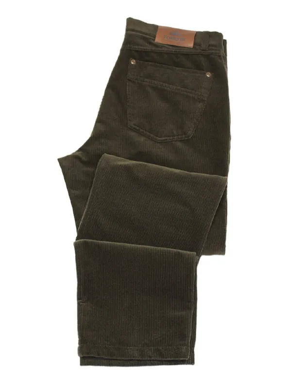 Foresta Cordhose Five Pocket, grün Knallerangebot