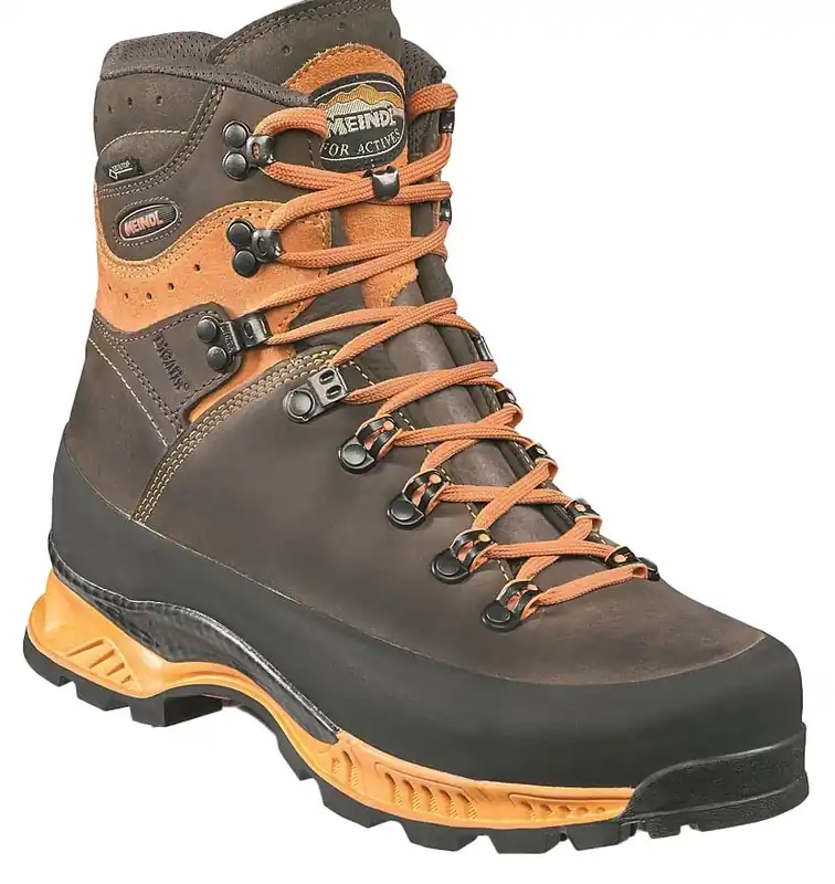 Meindl Stiefel Island MFS Rock, Orange/Braun Zertifiziert