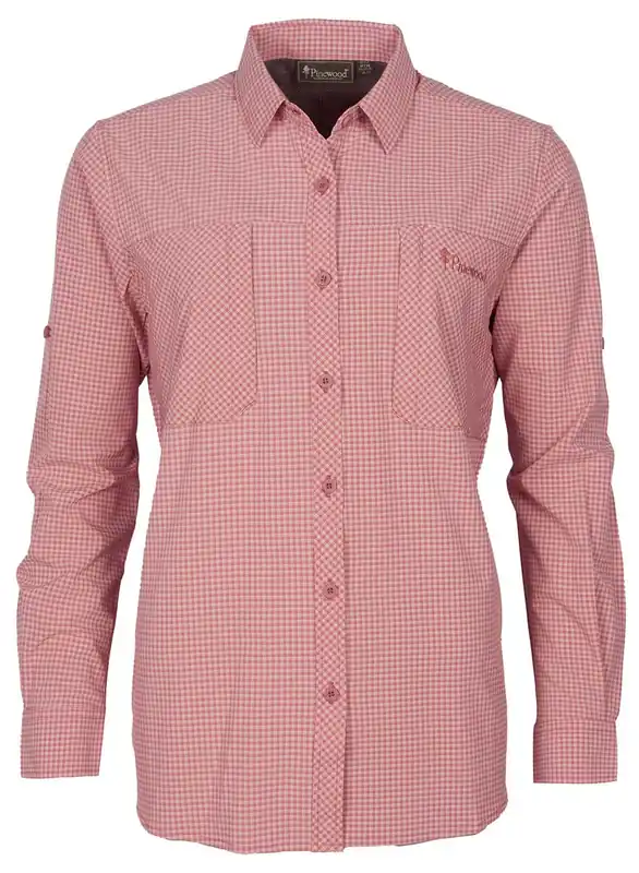 Sonderangebot Pinewood Bluse Nature Safe, Brick Pink/ Offwhite