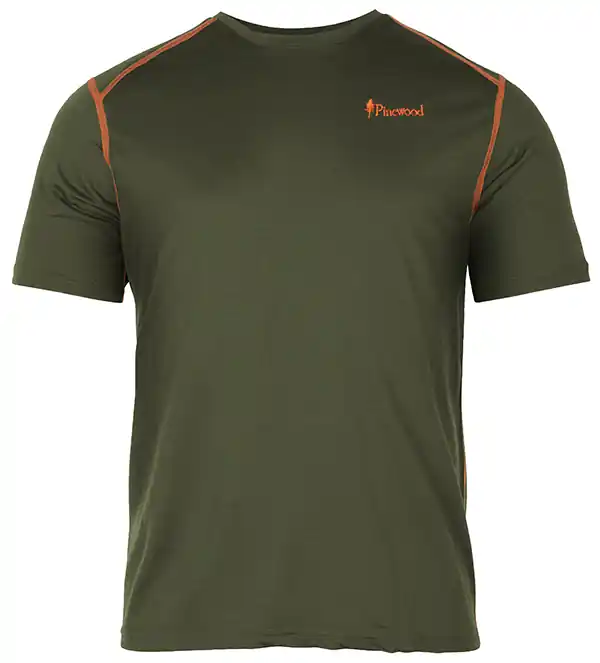 Sonderangebot Pinewood T-Shirt Abisko Merino Wool, Moss Green