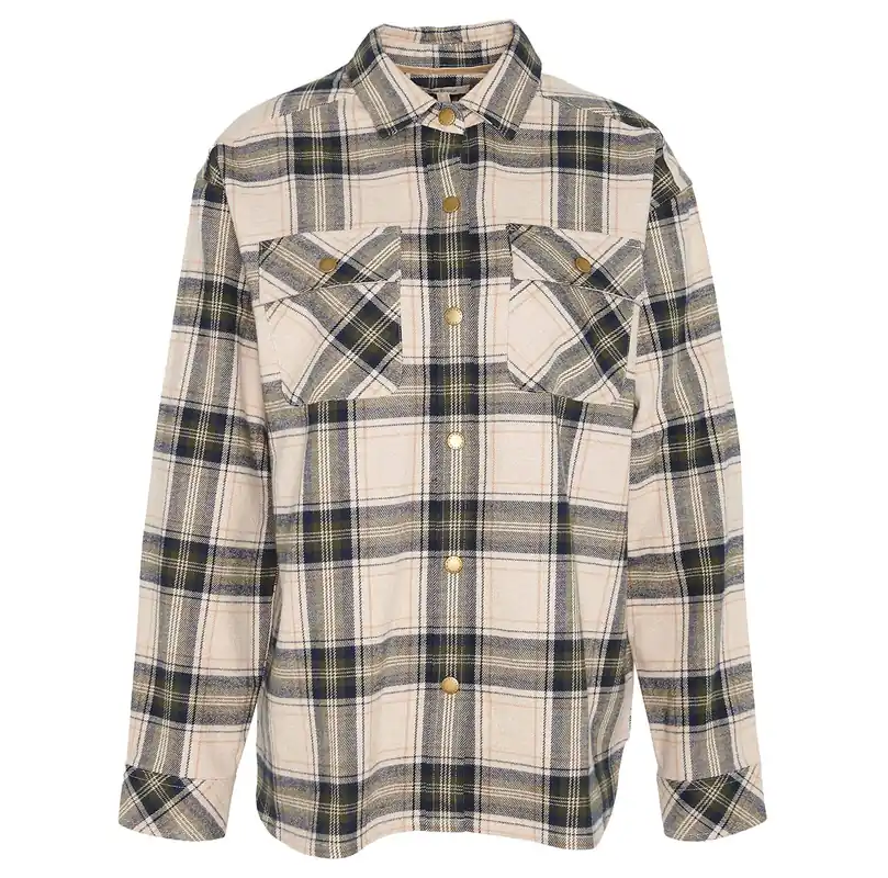 Barbour Bluse Highfield, Sand dune check Meistverkauft