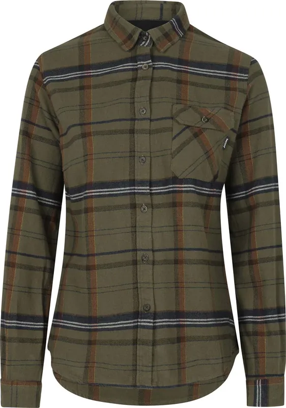 Seeland Bluse Skye, Grape Leaf/Terracotta Check Markenprodukt