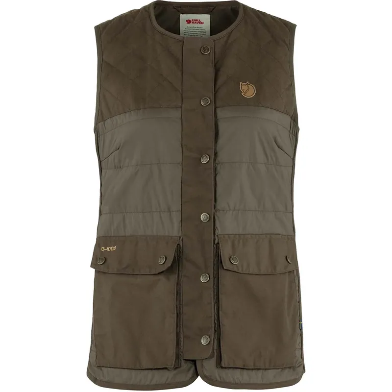 Fjällräven Weste Forest Wool Padded, Dark Olive Schnäppchen
