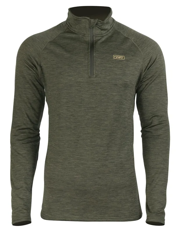 HART Langarmshirt Trail mit Zip, Grün Rabatt