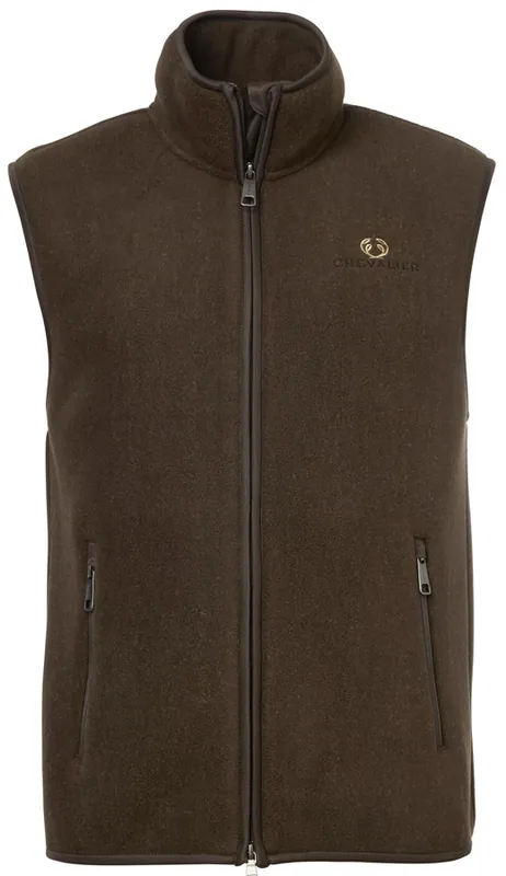 Markenware Chevalier Fleeceweste Mainstone, Brown