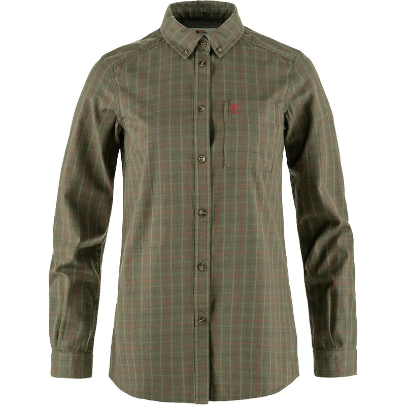 Neu Fjällräven Bluse Sörmland Lite Flannel, Laurel Green - Light Olive