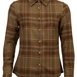 Letzte Chance Böcker Bluse Flanell Carla, Oliv