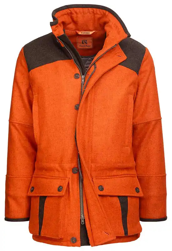 Rascher Lodenjacke Signal Drückjagd, Orange Sofort Bestellen