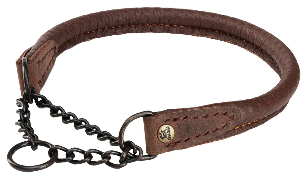 AKAH Elchlederhalsung, Dunkelbraun Saisonangebot