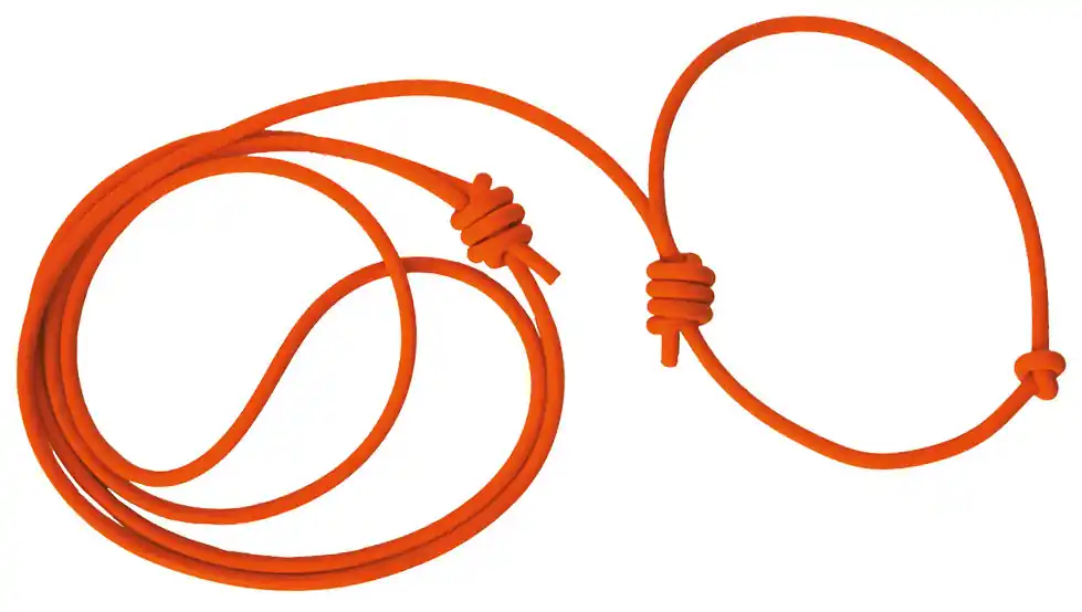 Kracherpreis AKAH Umhängeleine mit Halsung rund , aus BioThane , Durchmesser 8mm, Signalrot, 200cm