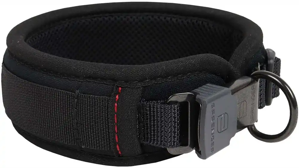 AKAH Neopren Halsung Comfort Plus , Edelstahl-ClicLock Sicherheitsverschluss, Schwarz Super-Preis