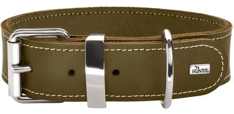 Hunter Halsung Aalborg Special aus Leder, Olivgrün Saisonangebot