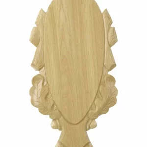 Eurohunt Geweihbrett 45x20cm Eiche - Hell - Geschnitzt Außenmaß 57x33cm Begrenztes Angebot