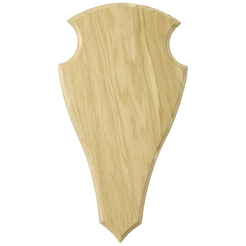 Aktuell Eurohunt Geweihbrett 32x18cm Eiche - Hell - Spitz
