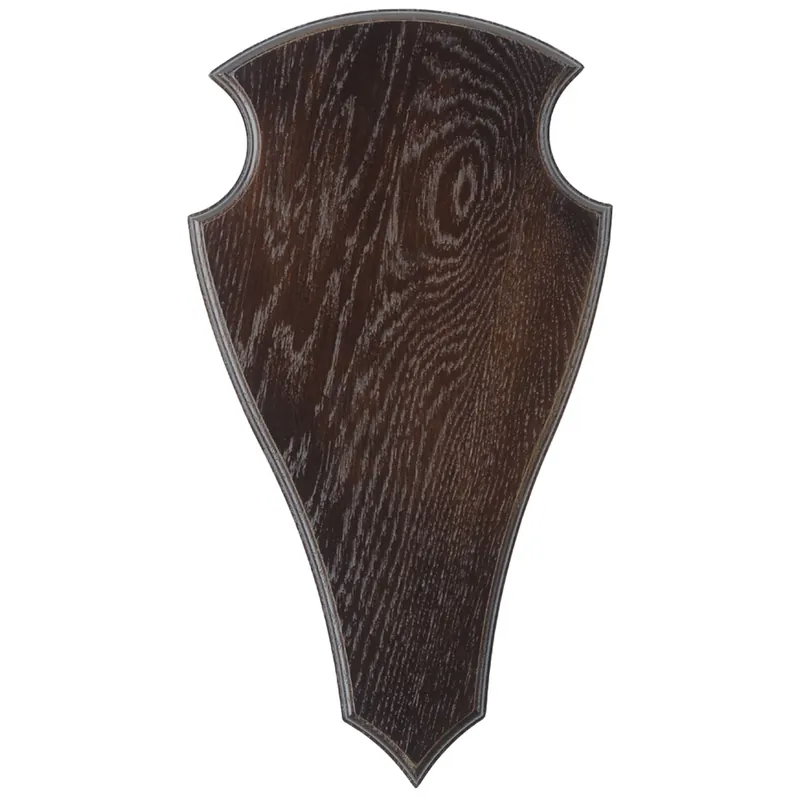 Beliebt Eurohunt Geweihbrett 32x18cm Eiche - Dunkel - Spitz