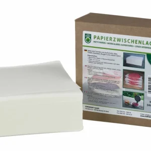 Zertifiziert Papierzwischenlage für Burger 1000 Stk. für ca. 500 Burger 14x14cm