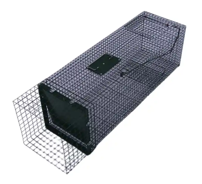 Fallenbau Weißer Draht-Abfangbox L98,B28,H32cm Wochenendangebot