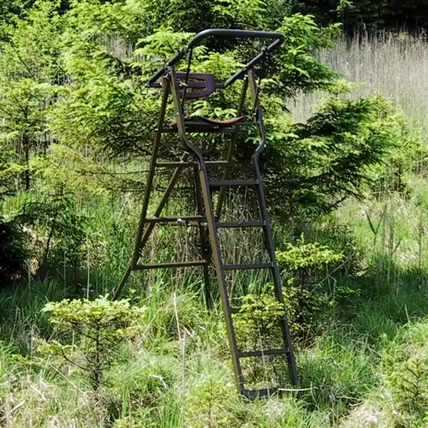 Ausverkauf Knobloch Jagd Aluminium-Hochsitz Bockleiter Höhe 2m Gewicht 16kg