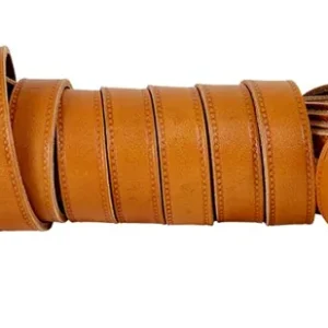 Schneller Versand AKAH Schweißleine , aus Fahlleder, Naturfarben, 10m, Breite 20mm