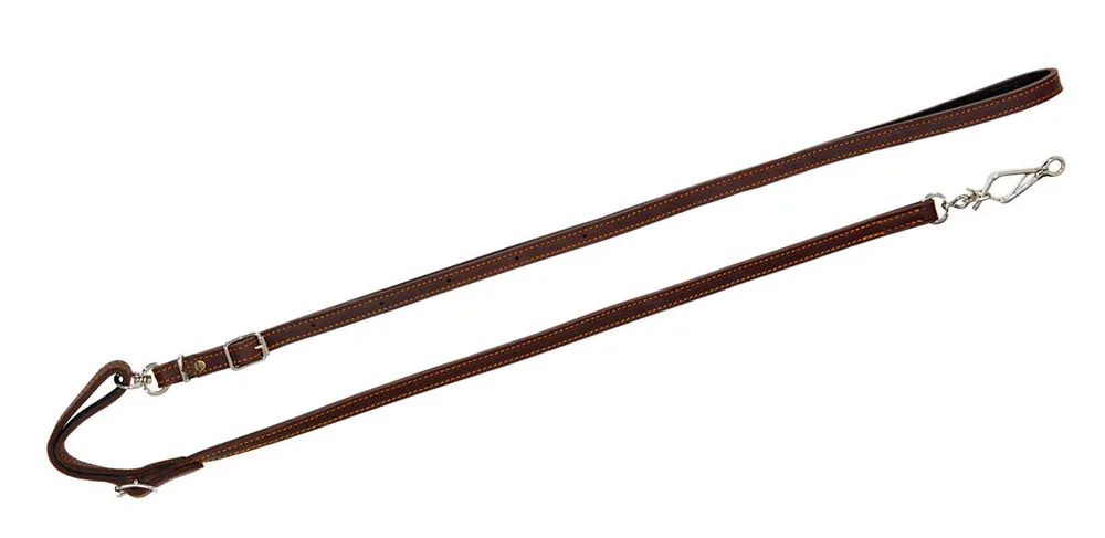 Echt AKAH Umhängeleine , aus Ölleder , Breite 17mm, Dunkelbraun, 185cm