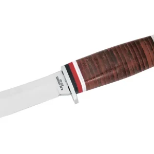 Herbertz Jagdmesser Aisi Ledergriff Klingenlänge 8cm - Kindermesser Expressversand