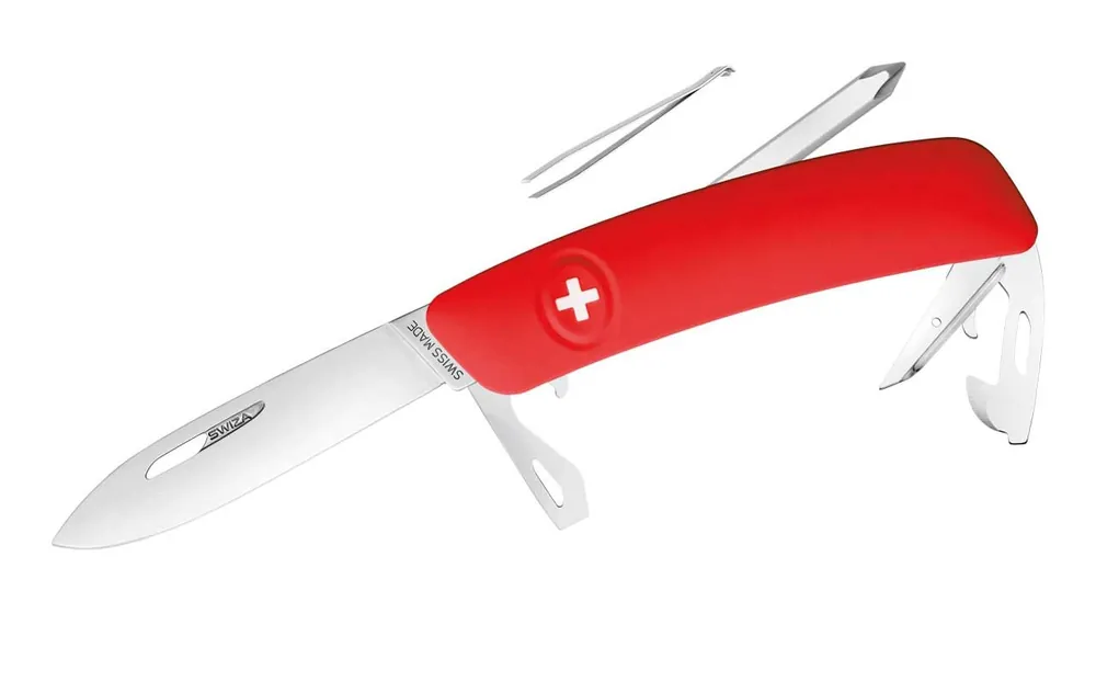 Neu Swiza Klappmesser D04 Klingensperre Klingenlänge 7,5cm - Stahl 440