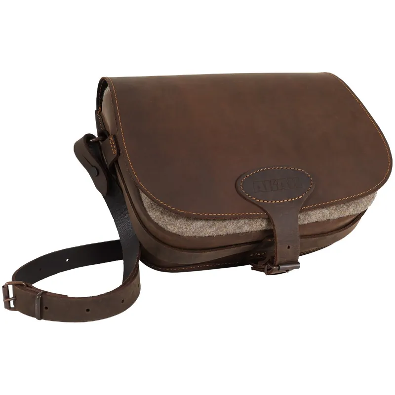 AKAH Jagdtasche Wollfilz Ranger Leder 25x18x10cm Neuheit