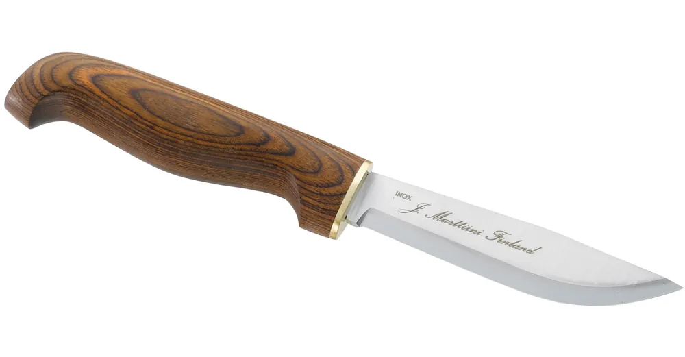Jagdmesser Marttiini Gesamtlänge 23,3cm - Klingenlänge 11,0cm rostfreien Stahl 1.4110 - mit Lederscheide Markenware