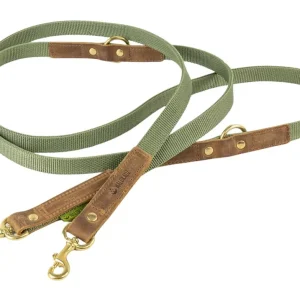 Waldkauz Umhängeleine ‘‘Schlendrian‘‘ , aus Gurtband , Breite 20mm, Oliv, 2,50m Beliebt