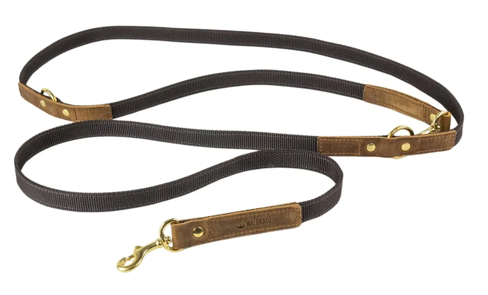 Preisreduziert Waldkauz Umhängeleine ‘‘Schlendrian‘‘ , aus Gurtband , Breite 20mm, Braun, 2,50m