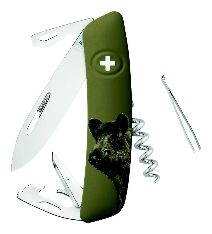 Swiza Klappmesser D05 Wildschwein Klingensperre Klingenlänge 7,5cm - Stahl 440 Sichere Zahlung