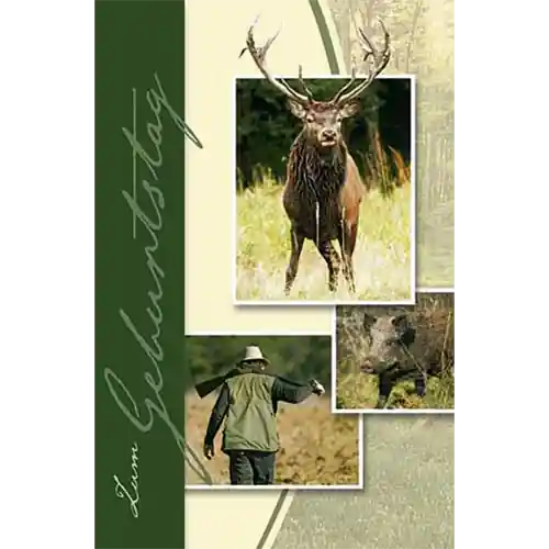 Abverkauf Fritzmann Geburtstags Karte Jagd