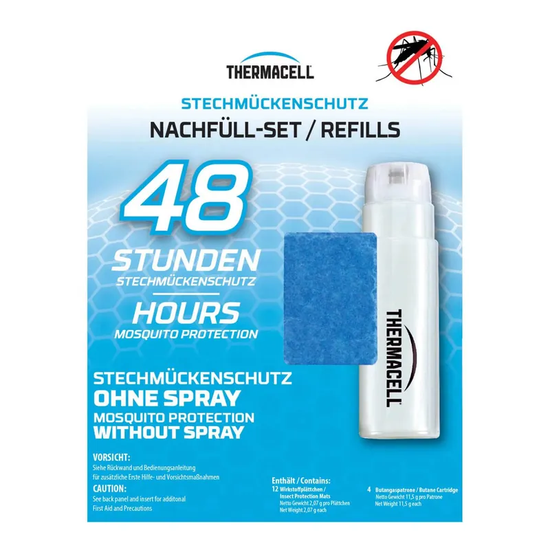 Thermacell 48h Nachfüllpackung R-4 Kompatibel mit Thermacell Handgeräten (außer Backpack) Solange Der Vorrat Reicht