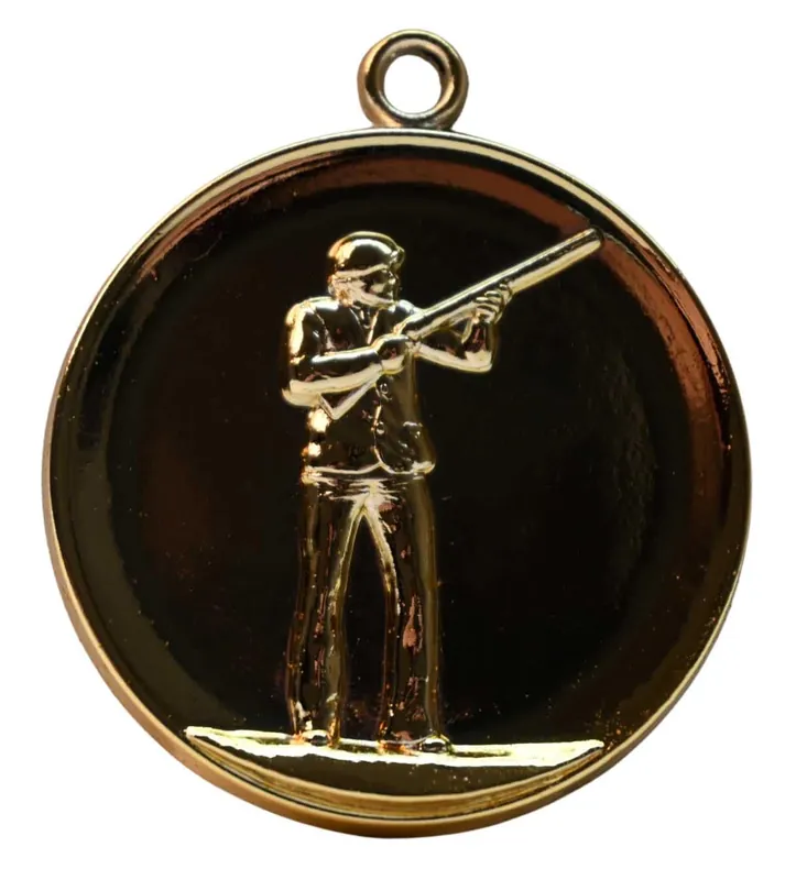 Die Neue Linie Medaille Skeetschütze gold MX145-G Neue Ware