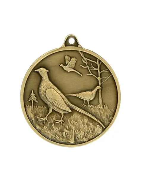 Abverkauf Steinhauer&Lück Jagdmedaille Fasan 40mm Bronze