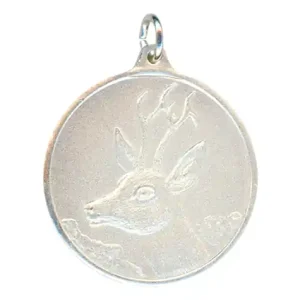 Kracherpreis Steinhauer&Lück Jagdmedaille Bock 40 mm Versilbert