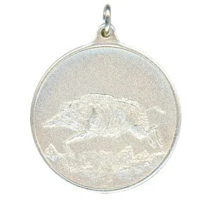 Preisknaller Steinhauer&Lück Jagdmedaille Keiler 40 mm versilbert