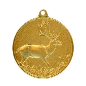 Neuheit Steinhauer&Lück Jagdmedaille Damhirsch 40 mm vergoldet