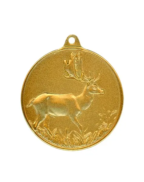 Neuheit Steinhauer&Lück Jagdmedaille Damhirsch 40 mm vergoldet