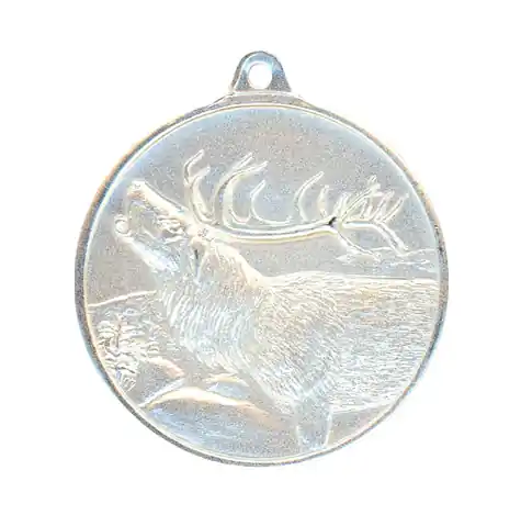 Markenprodukt Steinhauer&Lück Jagdmedaille Rothirsch 40mm versilbert