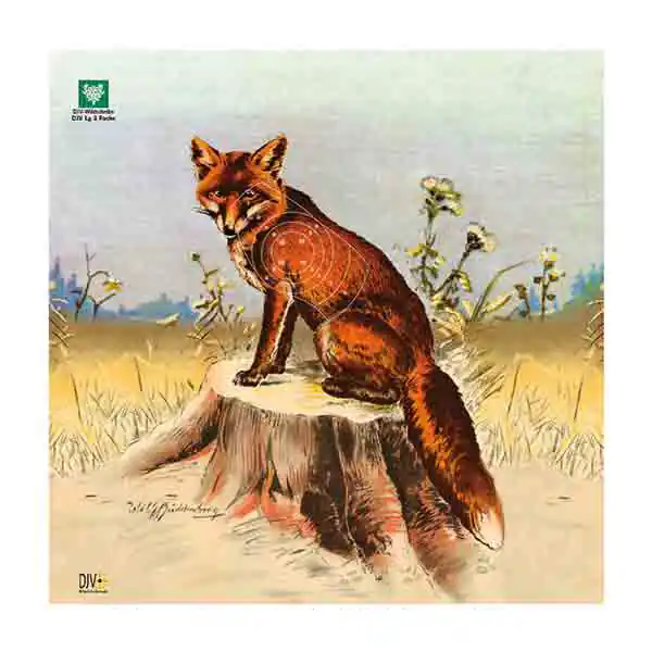 Neue Kollektion Deutscher Jagdverband DJV-Luftgewehr-Jagdscheibe Fuchs