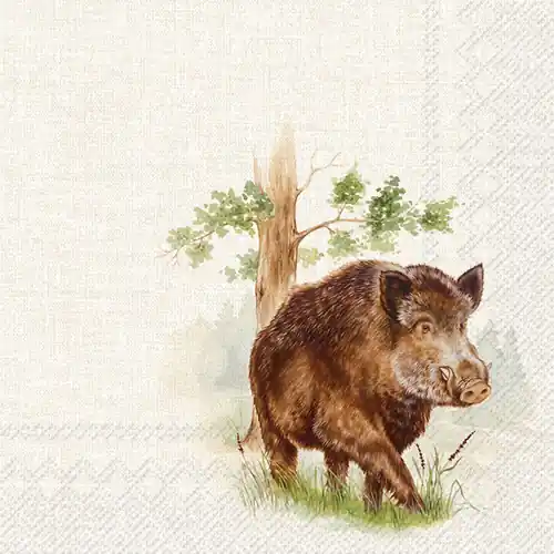 Rabatt Fritzmann Servietten Wildschwein