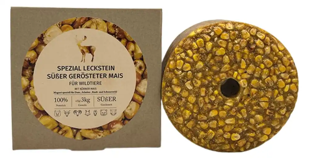 Wildlutscher Spezial Leckstein 3 kg Süßer Gerösteter Mais Versand Am Gleichen Tag