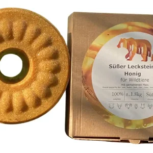 Jetzt Bestellen Wildlutscher Süßer Leckstein Honig 1,8 kg mit gemahlenem Mais