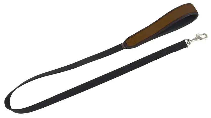 Preis Gesenkt AKAH Antiruck-Führleine , Breite 25mm, Braun/Schwarz, 140cm