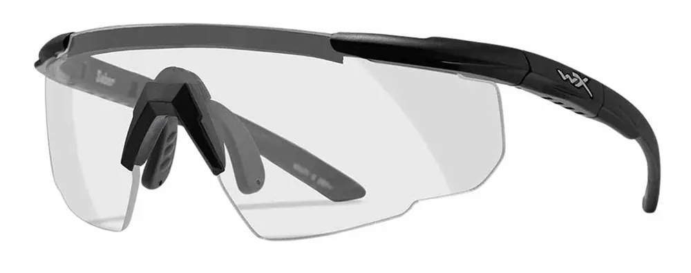 Neue Ware Wiley X Schießbrille Saber Advanced Glas klar, Gestell matt schwarz