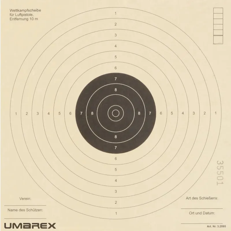 Günstig Umarex Zielscheibe 10er Spiegel Format 17x17cm A250st